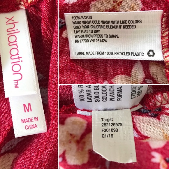 🏝️ Xhilaration Red Floral Maxi Cami Dress • M - Picture 6 of 6